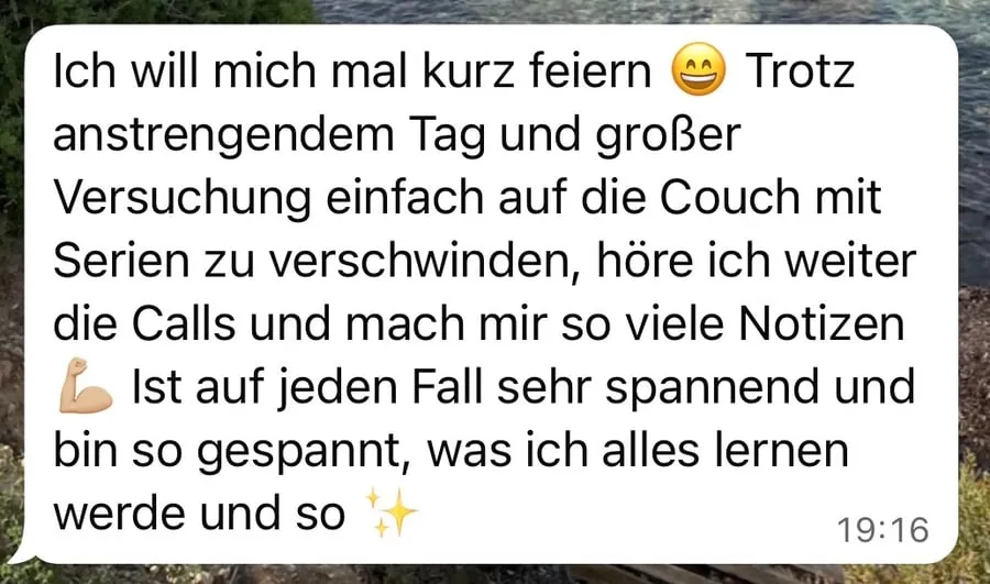 Kundenstimme über die SheEarnsGlobal Academy