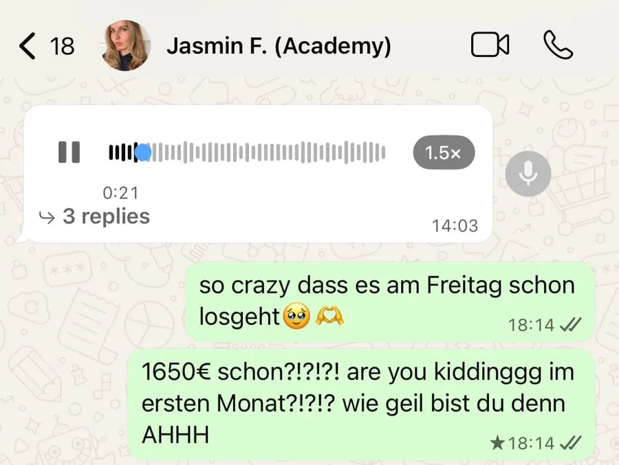 Kundenstimme über die SheEarnsGlobal Academy