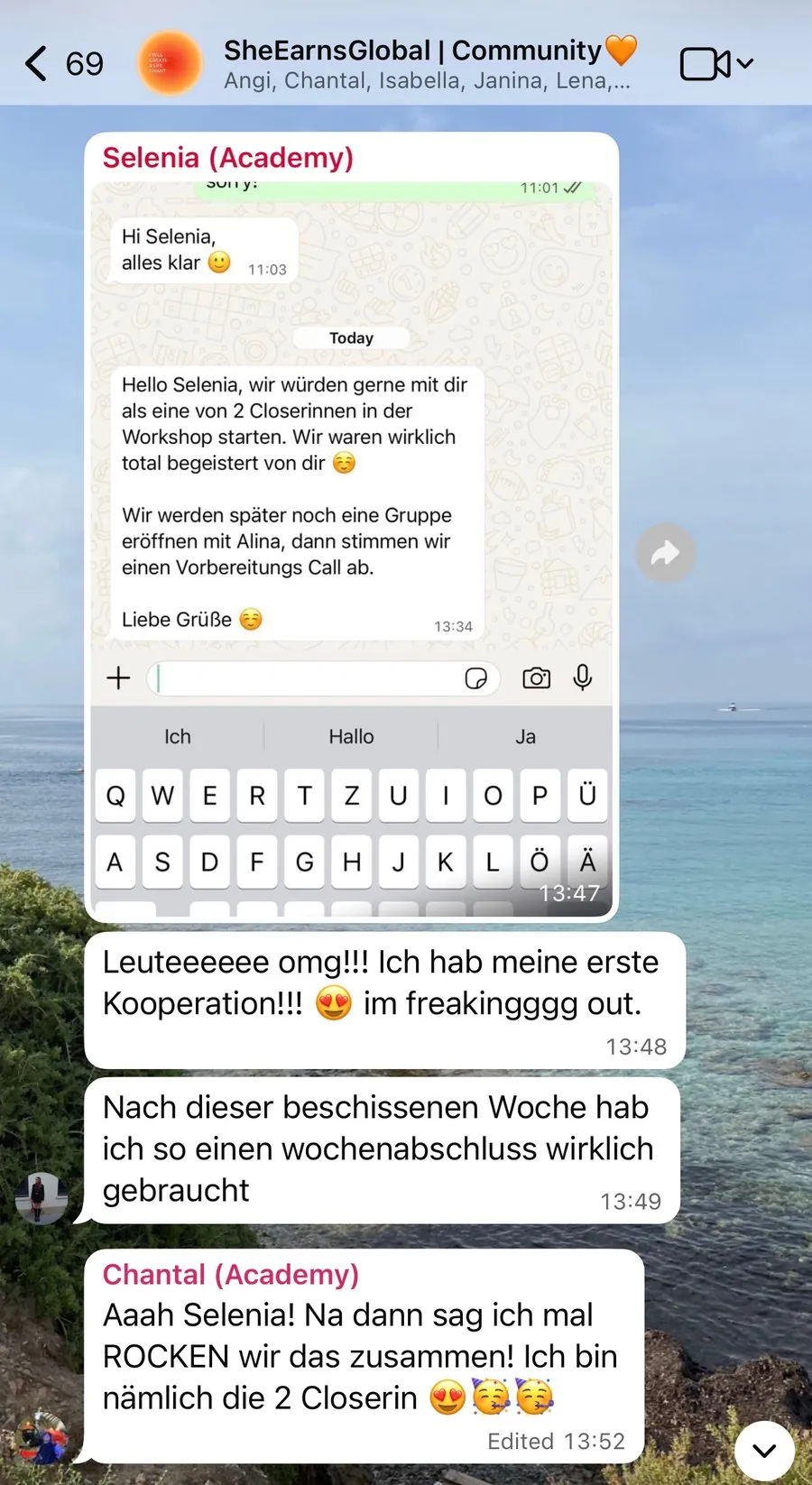 Kundenstimme über die SheEarnsGlobal Academy