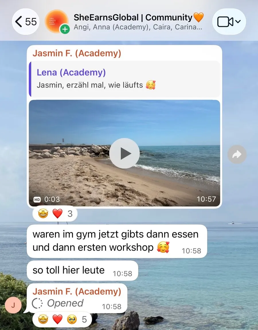 Kundenstimme über die SheEarnsGlobal Academy