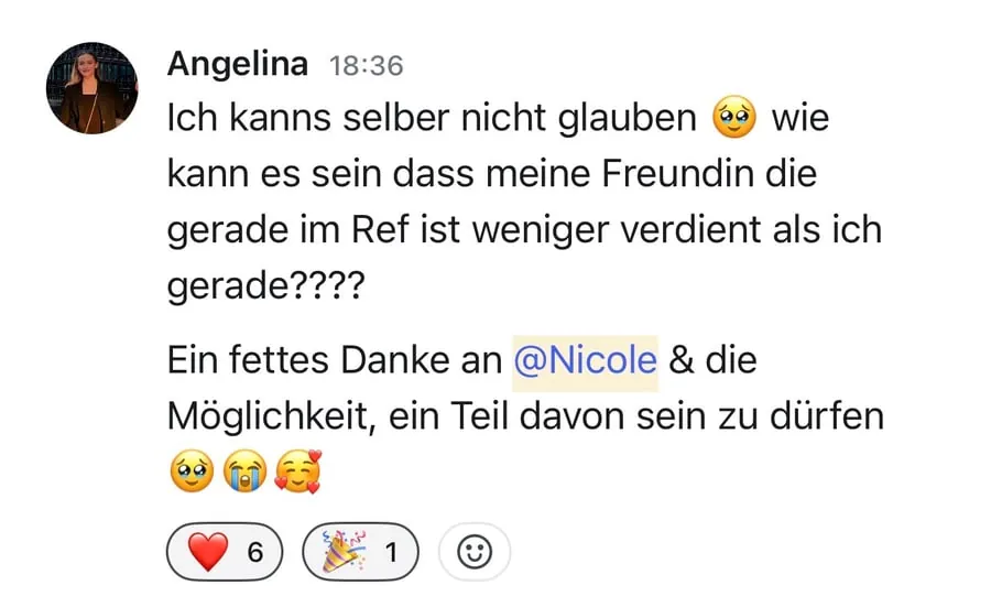 Kundenstimme über die SheEarnsGlobal Academy