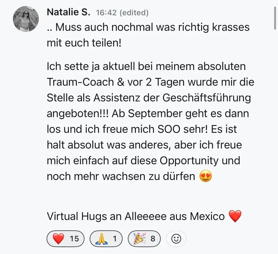 Kundenstimme über die SheEarnsGlobal Academy