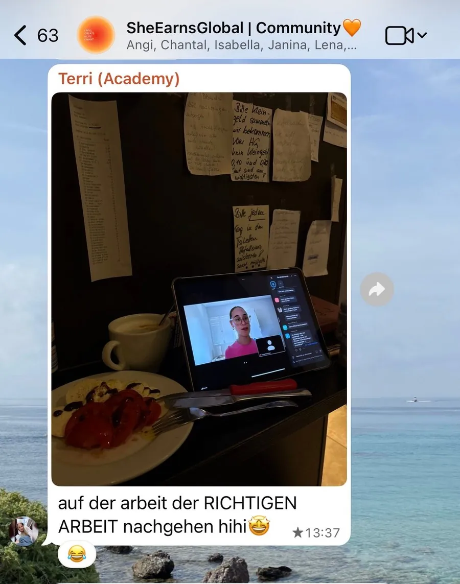 Kundenstimme über die SheEarnsGlobal Academy