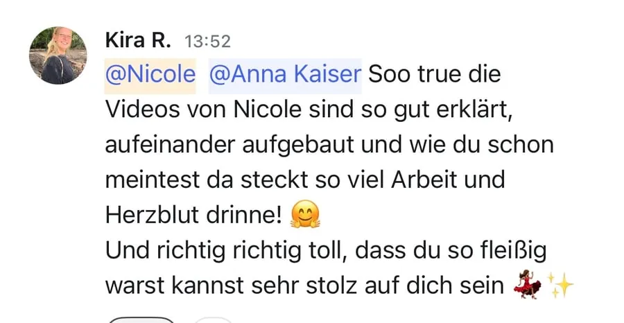 Kundenstimme über die SheEarnsGlobal Academy