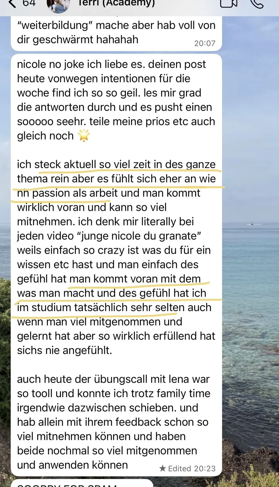 Kundenstimme über die SheEarnsGlobal Academy