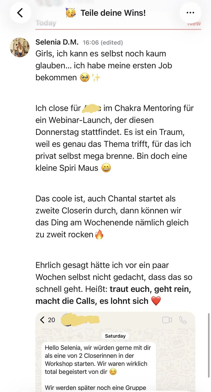 Kundenstimme über die SheEarnsGlobal Academy
